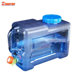 Best Selling Portable Square Outdoor 18.9 Liter Litre Ltr 5 Gallon PC Water Container With Faucet