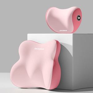 Sport de luxe Ventilation douce appui-tête de <span class=keywords><strong>voiture</strong></span> soutien lombaire ensemble de Massage femmes 2 pièces coupe universelle coussin de taille coloré - Product Image 1