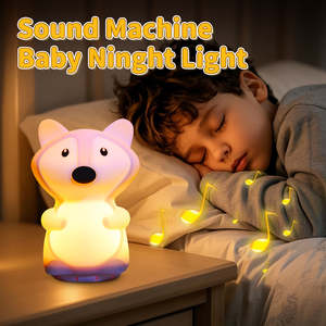 Lampe musicale mignonne, machine à bruit blanc pour bébé, veilleuse pour enfants, apaisante pour le sommeil, bruit blanc rechargeable, machine à sons pour le sommeil du bébé - Product Image 3