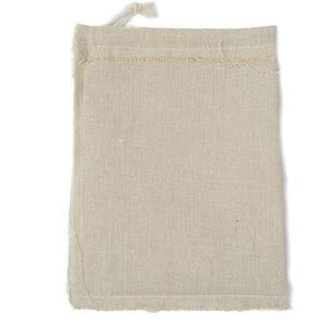 Pochette en coton chanvre en gros avec cordon, sac en coton naturel et lin 13x18cm pour souvenirs de mariage et sacs cadeaux de fête - Product Image 3