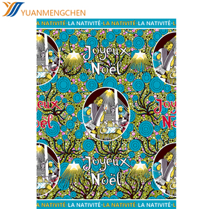 Tissu en jersey double face respirant et écologique en coton tissé batik 100 % personnalisé, idéal pour les vêtements de <span class=keywords><strong>bébé</strong></span> et les bandes de taille pour enfants - Product Image 1