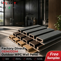 Panneau composite bois-plastique anti-pourriture pour extérieur, bardage extérieur imperméable, revêtement ignifuge pour façade de villa