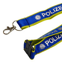 Porte-badge personnalisé par sublimation avec cordon, taille sur mesure, design coloré, style tendance, accessoires à boucle en polyester