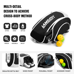 LAMGOYI OEM usine personnalisé Gym Pickleball Tennis athlétique <span class=keywords><strong>sac</strong></span> à dos <span class=keywords><strong>sac</strong></span> de raquette sport Pickleball <span class=keywords><strong>sac</strong></span> à pagaie - Product Image 6