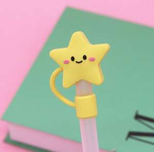 สินค้ามาใหม่ลูกบอลกีฬาทำจากซิลิโคนรูปดาวทำจากฟางปักบนลูกบอลฟุตบอลบาสเก็ตบอลรักบี้เบสบอลหมวกฟาง - Product Image 5