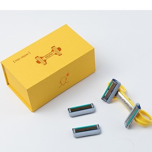 Tondeuse à cheveux rapide pour hommes, avec lame à 5 couches, double tête, rasoir manuel, outil efficace d'épilation, emballage en boîte cadeau - Product Image 1
