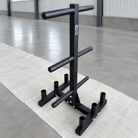 Équipement de gym : Barre de fitness, support pour plaques de poids, support pour bumper plates