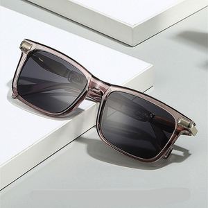 Gafas de Sol Retro 2025 con Logotipo Personalizado, Montura Metálica para Hombre y Mujer, Lentes Degradadas con Protección UV400, Montura Grande Cuadrada - Product Image 2