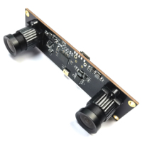 Módulo de Cámara USB de Doble Lente HD 1080P con Compresión MJPEG/YUY2, Gran Ángulo de Visión, Plug-n-Play, Integrado
