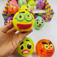 Jouets promotionnels : Balles à presser extensibles, jouets farfelus anti-stress, balles moelleuses à visage d'animal pour la relaxation