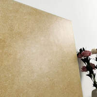 Azulejo de Porcelana Rústico Mate 600x600mm con Borde Ondulado Beige Antideslizante y Resistente a los Ácidos para Piso y Pared de Estilo Rústico