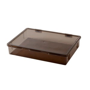 Transparent Desktop Storage <b>Box</b> For Documents A4 Size Large Capacity Rectangle Covered Organizer For Home Office Use - Product Image 5