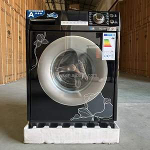 Ý Đầy Đủ Tự Động 10Kg Phía Trước Tải Máy Giặt Màu Đen A +++ Khá Chế Độ 220V 50Hz Thông Minh Màn Hình Cảm Ứng Máy Giặt Trẻ Em Khóa - Product Image 6