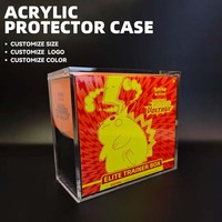 Boîte de protection transparente en acrylique anti-UV HongYe avec couvercle magnétique - Personnalisable, légère et anti-poussière