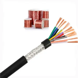 Kabel tarik dorong Armor baja fleksibel 2 kabel Aluminium fleksibel 5 inti 10mm kabel fleksibel 12 posisi