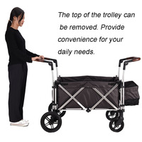 Ikodm — poussette pliable pour l'extérieur, chariot Double, de Camping Compact, à deux places, idéal pour le voyage