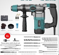 Marteau perforateur électrique 3-en-1 SUNJOY 110V, briseur de béton, perceuse rotative SDS, perceuse à percussion, garantie 3 ans pour usage industriel et bricolage