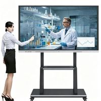 Factory HB Series 55/65/75-Inch 4K Interactive Smart AI Whiteboard with Graphics for Education in Classroom 1 Year Warranty