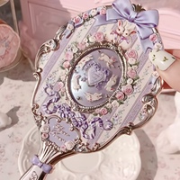 Miroir de maquillage portable de la série Flower Knows Bunny Garden