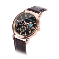 Montre à Quartz de luxe minimaliste pour hommes bracelet en cuir Ultra-mince diamètre du cadran 40mm montres décontractées d'affaires Reloj Hombre