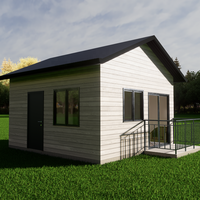 Villas préfabriquées modernes en acier léger de 100 m2, 100% verre, vente de mini-maisons préfabriquées, kits faciles à construire, petites maisons