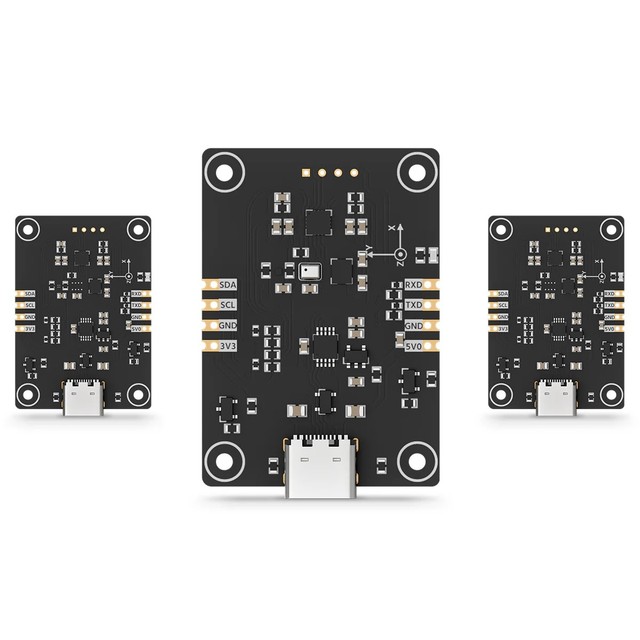 Hiwonder 10-Axis IMU Sensor Module Smart AHRS Attitude & Orientation Sensor with Serial Barometer & Gyroscope for ROS Robots