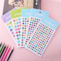 Autocollants étoiles holographiques colorés OEM, autocollants pentagrammes laser brillants, autocollants décoratifs pour loisirs créatifs et scrapbooking pour enfants