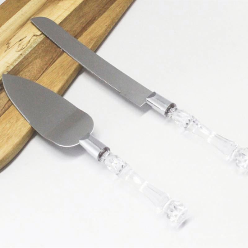 Plastic Crystal Handle Cake Shovel Cutter