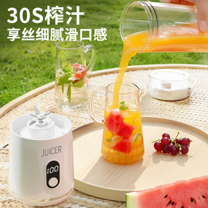 Portable <b>Mini</b> Juicer <b>Bottle</b> 500Ml Built-In Battery USB Rechargeable For Outdoor Travel Fresh Juice Making - Product Image 2