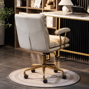 Executive Office <b>Chair</b> Genuine Leather High Back Rotating Comfortable Computer <b>Chair</b> For Home <b>Study</b> And Conference Room Use - Product Image 2