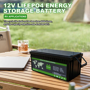 家用储能 12V/24V 200Ah LiFePO4 半固体深循环户外应急房车电池组 9000 次循环 - Product Image 5