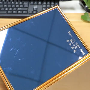 201 304 316 Plaques laminées à froid or et argent laminées à chaud en acier inoxydable feuille miroir couleur dorée plaque d'acier inoxydable décorative - Product Image 1