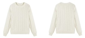 <span class=keywords><strong>Pull</strong></span>-over en tricot <span class=keywords><strong>torsadé</strong></span> en coton, acrylique et laine mélangés, <span class=keywords><strong>col</strong></span> rond uni pour <span class=keywords><strong>homme</strong></span>, fabriqué en Chine, décontracté, classique, basique - Product Image 4