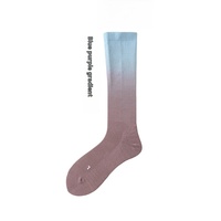 Chaussettes de compression pour femmes pour Fitness Yoga longues jambes amincissantes respirant pression tricoté équipage haut printemps Logo manchette pour la course