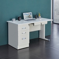 Bureau de style moderne blanc avec tiroirs, prix direct d'usine