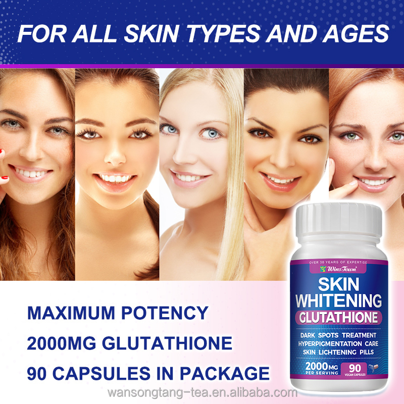 Glutathione Vitamin Capsules for Skin Whitening – Effective Supplement for Women's Beauty and Radiance, 24-Month Shelf-Life