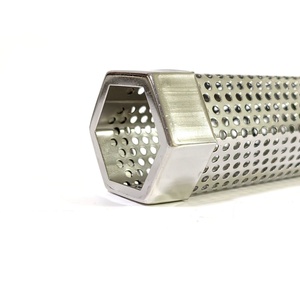 Tube micro-perforé hexagonal en acier inoxydable 304 pour fumoir à granulés BBQ, poli et résistant à la chaleur - Product Image 6