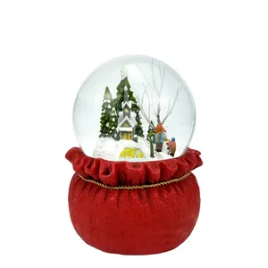 Individueller Weihnachts-Schneekugel Innenausstattung drehend schneeseitig gießend Weihnachts-Schneeflockenball