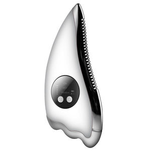 Planche de massage électrique Gua Sha pour lifting du visage, outil de raclage facial avec chaleur et vibrations, appareil de beauté raffermissant la peau - Product Image 1