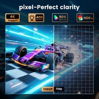 Projecteur Android 1080P L10 alimenté par une batterie externe, projecteur intelligent compatible Android 14, prise en charge 4K, projecteur de logo, extérieur