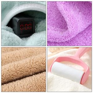 Poncho de Terciopelo Coral con Capucha Blanca para Bebé, Toalla de Baño Suave de Secado Rápido para Niños - Product Image 5