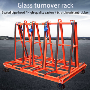 1/2/3/5t Abnehmbarer mobiler Schubkarren-Umschlag rahmen Beweglicher Transport Glas wagen Glas trage wagen - Product Image 6