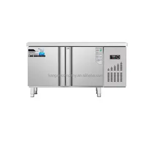 Acier inoxydable réfrigérateur refroidisseur équipement de réfrigération établi réfrigérateur 2 portes comptoir de bar
