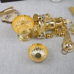 Encensoir Orthodoxe HT, Encensoir Suspendu Orthodoxe, Alliage de Zinc, Fournitures d'Autel Domestique, Articles Religieux, Décoration d'Église - Product Image 3
