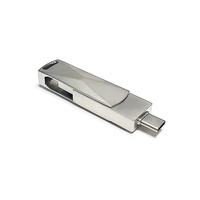 Memoria USB Giratoria Personalizada con Precio de Fábrica, USB 2.0 3.0 de 16GB 64GB Tipo-C, Unidad Flash Externa Móvil de 32GB Tipo-C 128GB