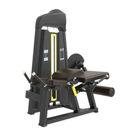 Équipement de musculation professionnel : Machine à charges sélectionnables pour extensions et curls des jambes (position allongée) pour salle de sport