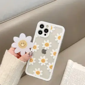 Daisy Flower Stand Apple 15 Suitable For IPhone 12/13 Pro Max Phone Case 15 Pro Full Case 14