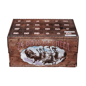 24 Days Cheer Wine & Beer <span class=keywords><strong>Calendrier</strong></span> <span class=keywords><strong>de</strong></span> <span class=keywords><strong>l</strong></span>'<span class=keywords><strong>Avent</strong></span> Eco-Friendly Christmas Craft Countdown Boîte-cadeau en relief avec des matériaux recyclés - Product Image 2