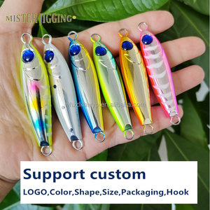 มิสเตอร์จิ๊กกิ้ง จัดส่งเร็วภายใน 24 ชั่วโมง ผลิตเหยื่อตกปลาโลหะแบบ Slow Pitch Jig น้ำหนัก 40 กรัม 55 กรัม พร้อมตา 3 มิติ เรืองแสง - Product Image 4