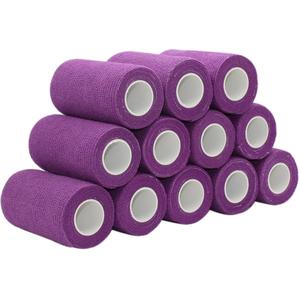 カスタム不織布ラテックスフリー弾性柔軟な粘着性粘着性包帯獣医ラップ - Product Image 3